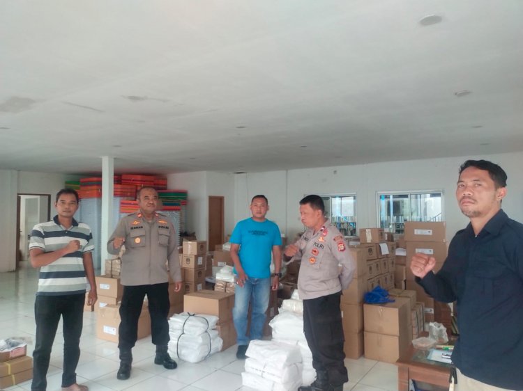 Gudang logistik KPU Jakarta Timur dijaga ketat personil Kepolisian