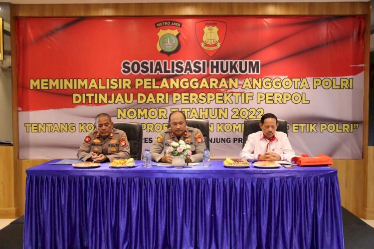 Sosialisasi Penyuluhan Hukum Meminimalisir Pelanggaran Anggota Polri melalui Perpol Nomor 7 Tahun 2022