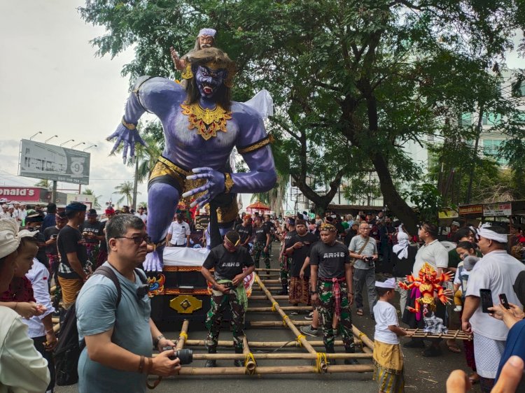 Upacara Tawur Agung Kesanga Rangkaian Perayaan Hari Raya Nyepi Tahun Saka 1947 di Pure Amarta Jati Berjalan Lancar