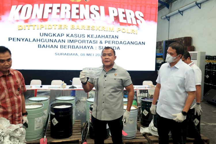 Kemendag RI Apresiasi Polri Berhasil Bongkar Perdagangan Ilegal Sianida di Jawa Timur