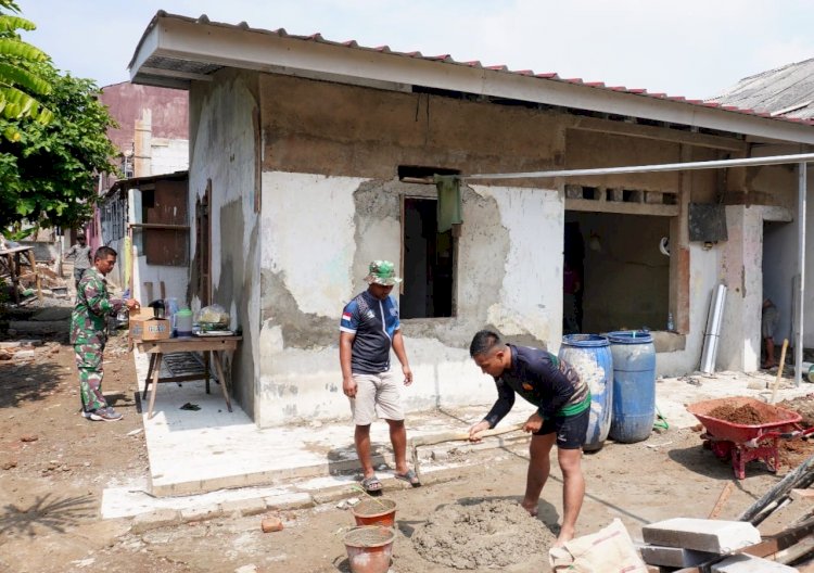 Satgas TMMD Ke-124 Kodim 0508/Depok Terus Rampungkan Sejumlah Sasaran Fisik di Harjamukti