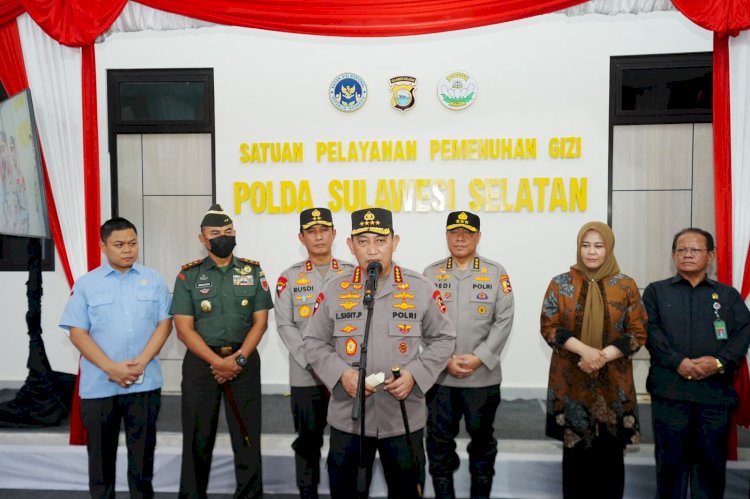 Kapolri Tinjau SPPG Polda Sulsel, Pastikan Kesiapan Dukung Program MBG