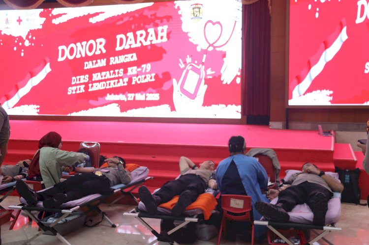 STIK Lemdiklat Polri Gelar Donor Darah Sambut Dies Natalis ke-79