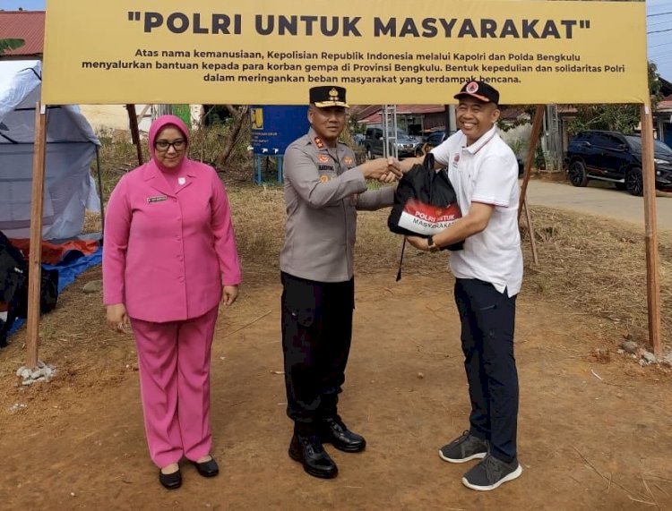 Kapolri Kirim Bantuan 5.000 Paket Sembako untuk Korban Gempa Bumi di Bengkulu