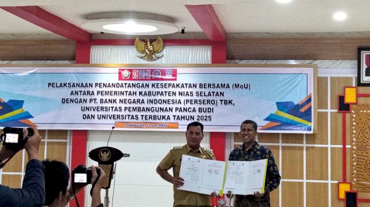 UT Medan dan Nias Selatan Resmikan Kerja Sama Peningkatan SDM