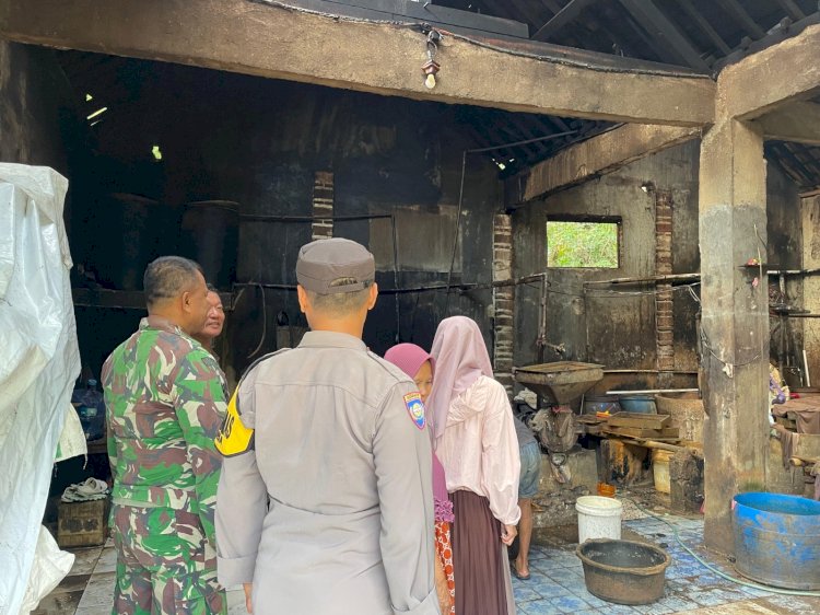 Pabrik Tahu di Wiradesa Pekalongan Terbakar