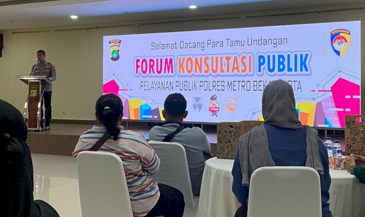 Pertahanakan WBK dan WBBM, Polres Metro Bekasi Kota Gelar Forum Konsultasi Publik