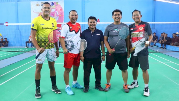 Semarakkan Hari Bhayangkara Ke-79, Polres Pekalongan Gelar Turnamen Badminton