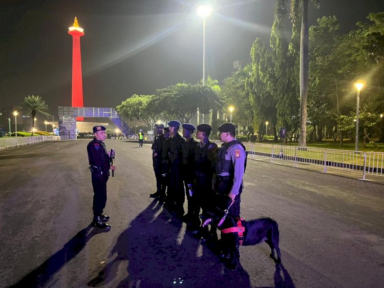 30 Ribu Pelari Tumpah Ruah di Jakarta, Brimob Polda Metro Jaya Kawal Ketat BTN Jakarta International Marathon 2025
