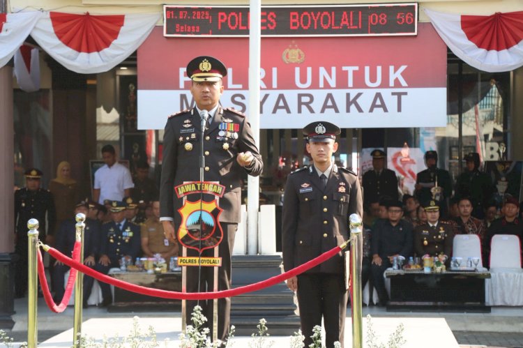 Polres Boyolali Gelar Upacara Hari Bhayangkara ke-79,  “Polri untuk Masyarakat”