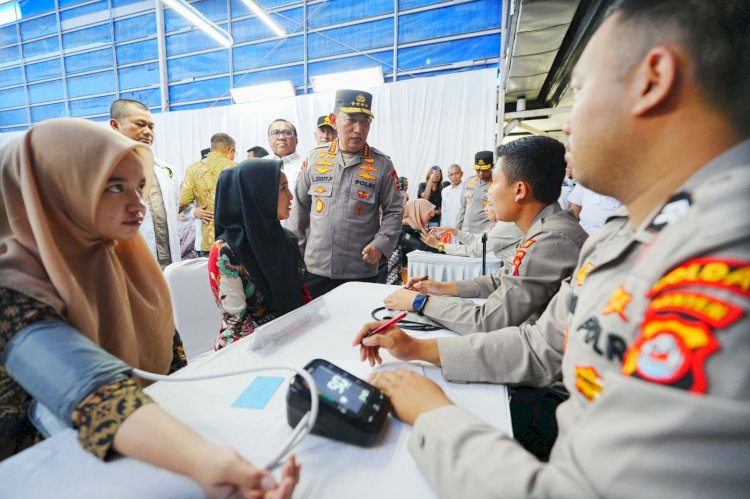 Kapolri Hadiri Bakti Kesehatan-Donor Darah KSPSI, Wujud Kepedulian ke Buruh
