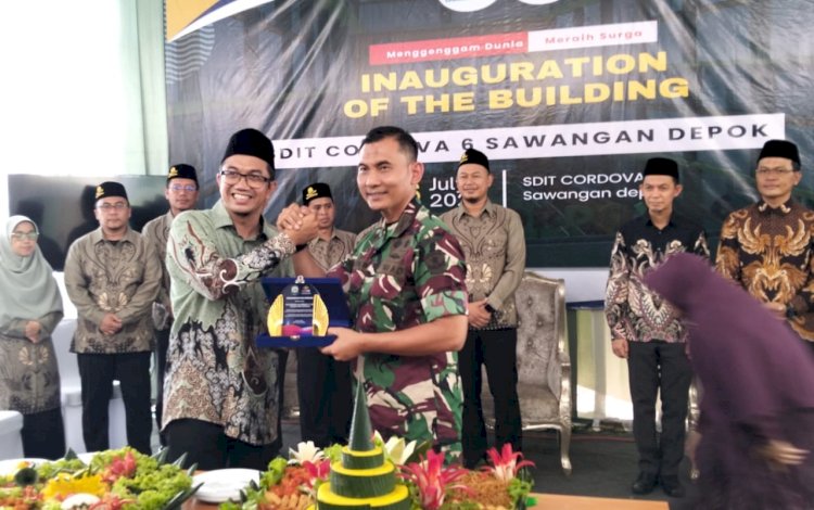 Resmikan Gedung Baru, Dandim 0508/Depok Apresiasi Pembangunan SDIT Cordova 6 Sawangan