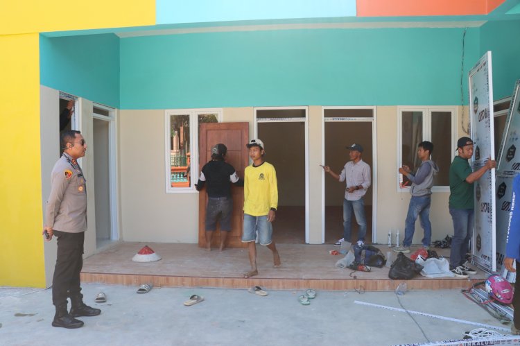 Kapolres dan Ketua Bhayangkari Cabang Boyolali Cek Progress Renovasi TK YKB 66 Karanggede