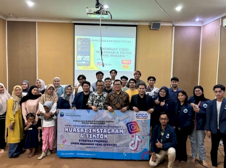 Tim UNDIRA Gelar Pelatihan Konten Kreatif di Instagram dan TikTok untuk Tingkatkan Kapasitas Digital UMKM Kuliner di Bekasi