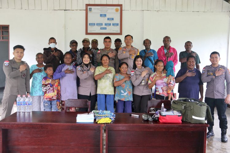 Tokoh Masyarakat Kampung Ansudu, Apresiasi Satgas Ops Damai Cartenz Gelar Bakti Kesehatan Gratis bagi Lansia