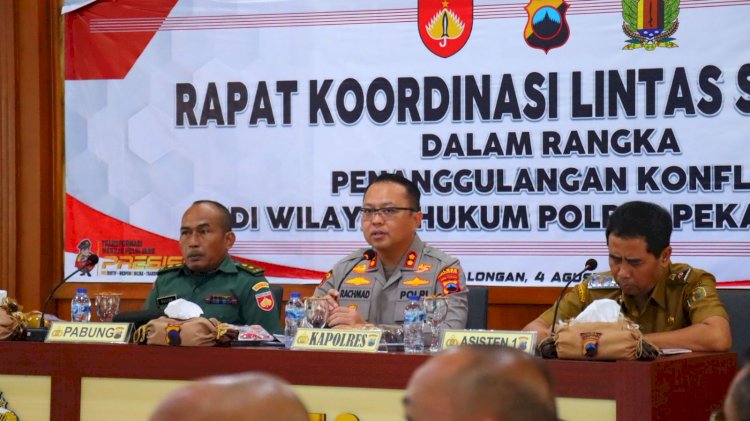 Kapolres Pekalongan Tekankan Sinergi Lintas Sektoral untuk Cegah Konflik