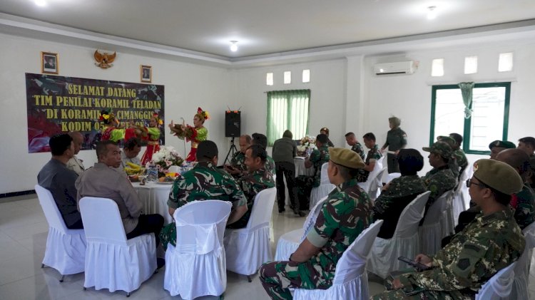 Korem 051/Wijayakarta Gelar Lomba Koramil Teladan, Koramil 06 Cimanggis Mendapatkan Penilaian